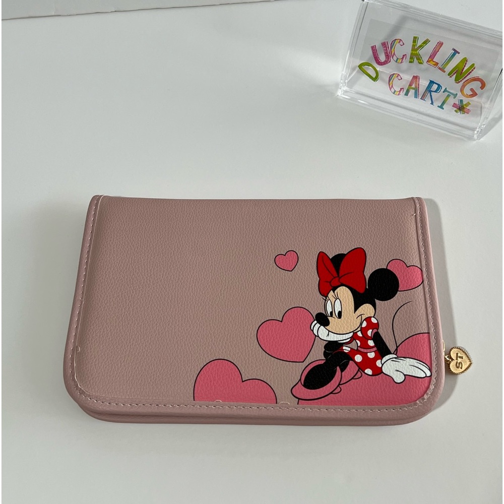NEW Samantha Thavasa Mickey & Minnie Large Pink Wallet / Planner